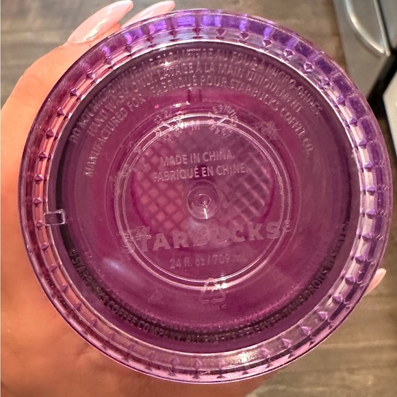 Starbucks Limited Edition Purple and Red Grid Tumbler - Picture 3 of 3